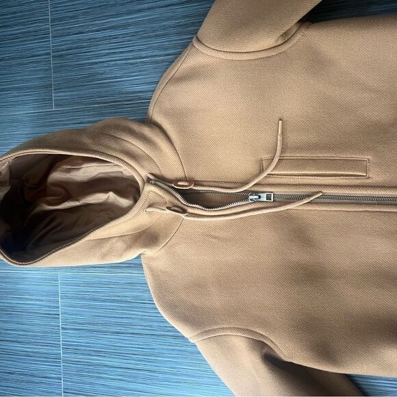 Tan Hooded Coat - Picture 6 of 7